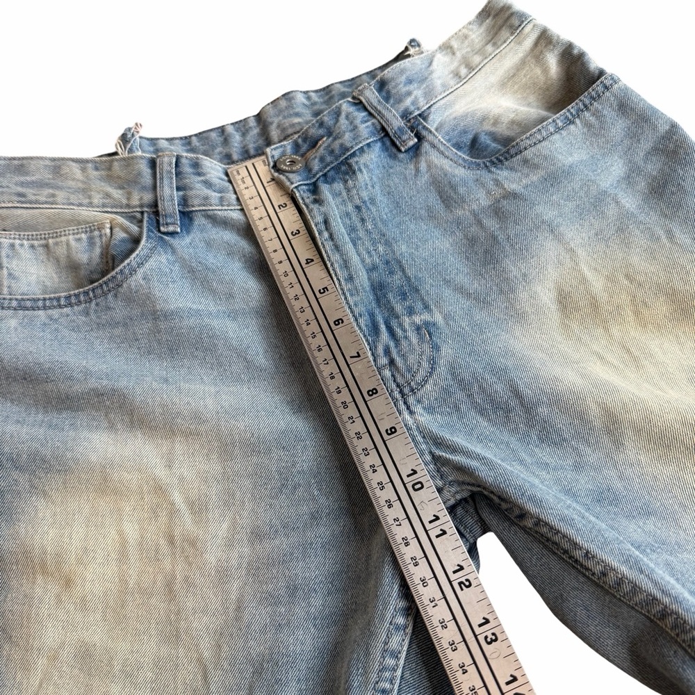 PARIS RUNWAY SAMPLE Men's SKINNY Fit Blue Jeans HIGHLY DISTRESSED - Picture 9 of 10